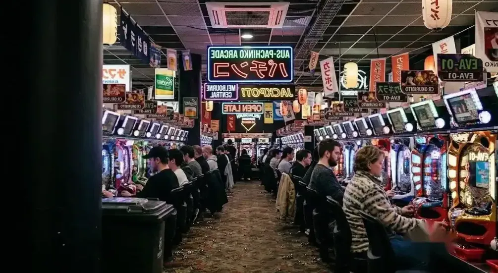 Private lounge suite with dedicated pachinko machines